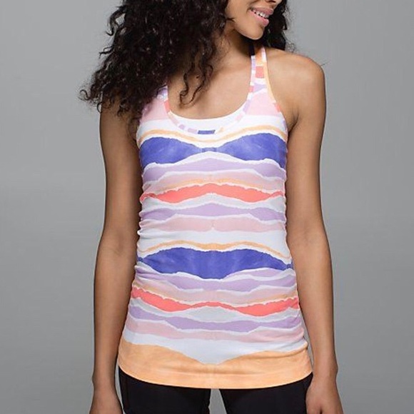 lululemon athletica Tops - Lululemon Cool Racerback Tank Multicolored Top